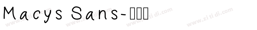 Macys Sans字体转换